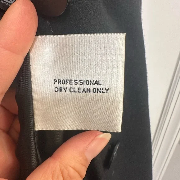 Kenneth Cole New York Black Trench Coat, Wool Coat, Winter Coat - Picture 12 of 12